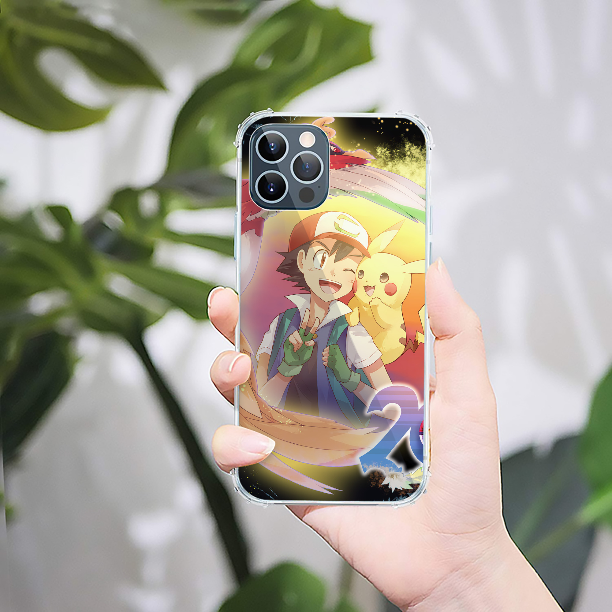（画像用） ポケットモンスター Pokémon 【iPhone 12シリーズ対応】透明スマホケース（クリアソフトケース）